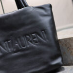 Saint Laurent Tote In Nappa Lambskin Black